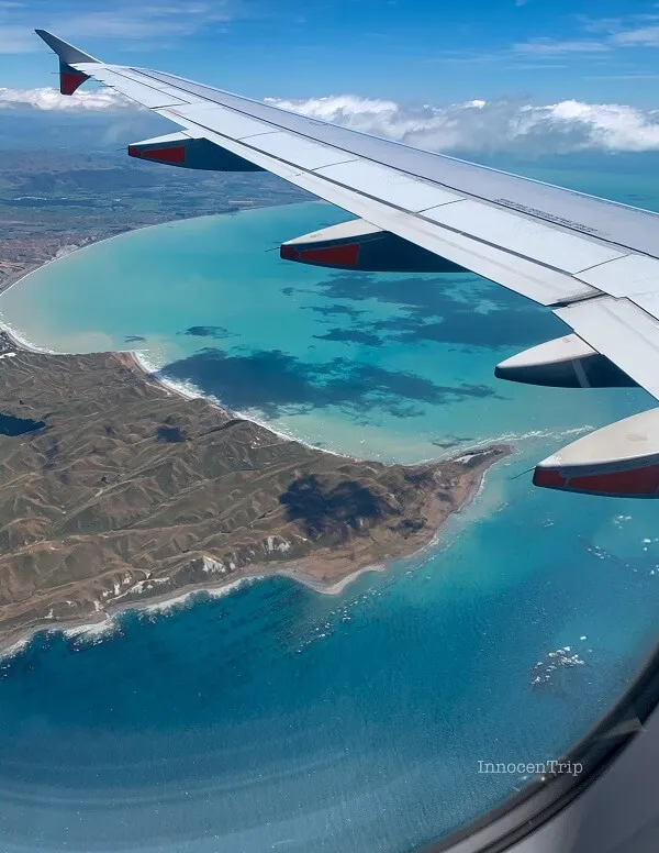 南島北部上空