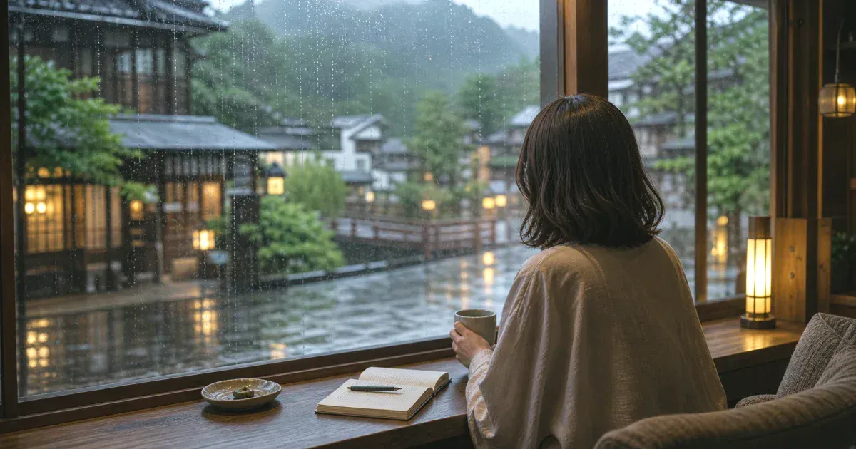 雨の日のひとり旅の楽しみ方：天気に左右されない旅プラン のサムネイル画像