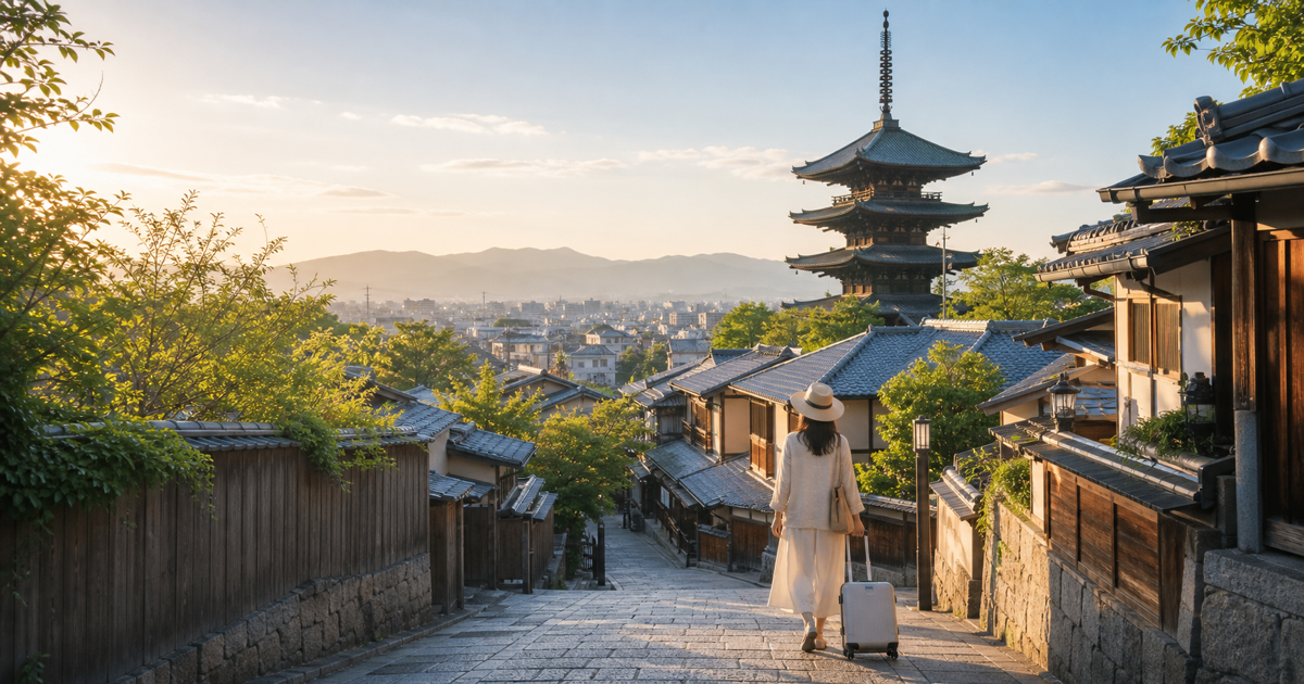 京都の女ひとり旅ガイド：モデルコースとエリア別おすすめ のアイキャッチ画像
